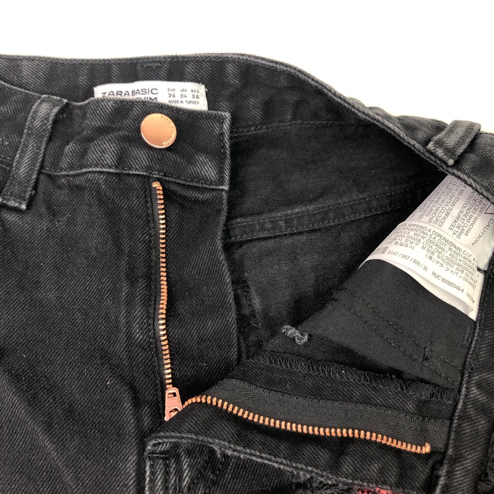 SOLD Zara Ultra High Rise Destroyed Cutoffs - Picture 6 of 8